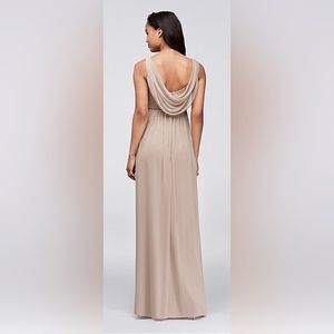 David’s Bridal Long Low Formal Dress